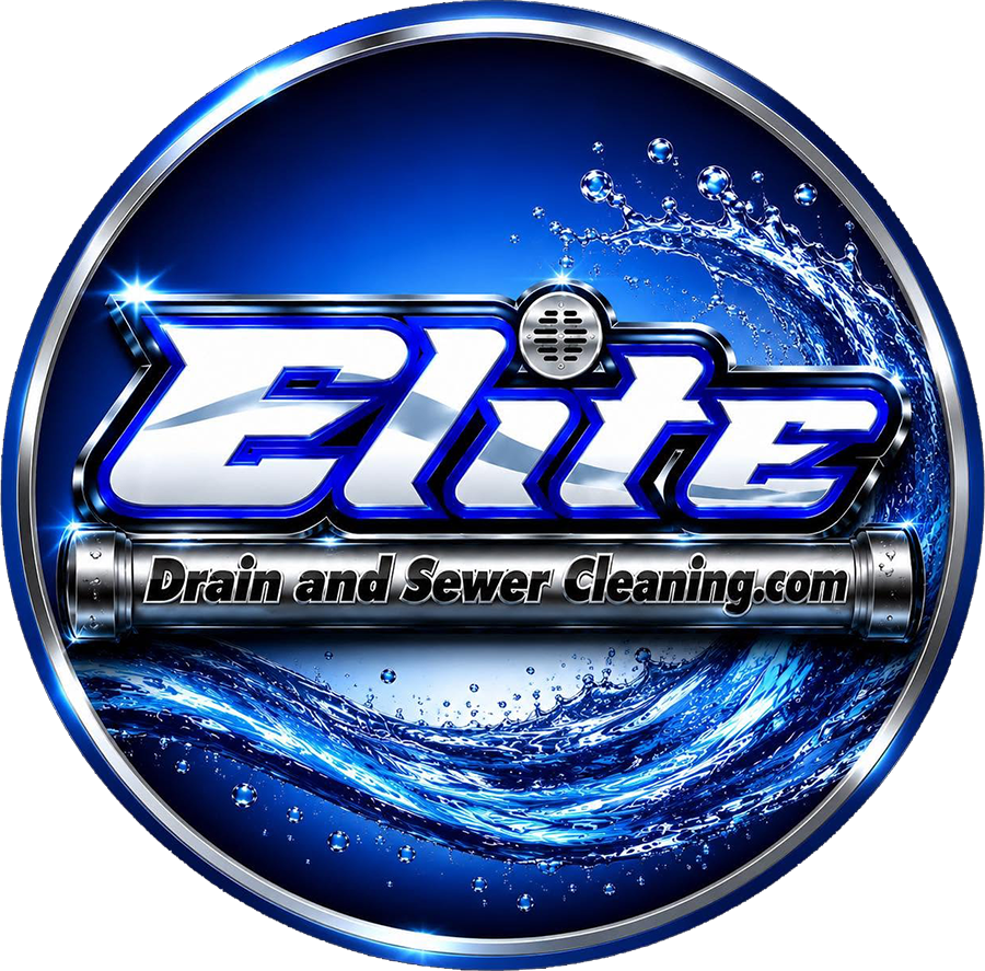 Elite Drain and Sewer Cleanings badge logo