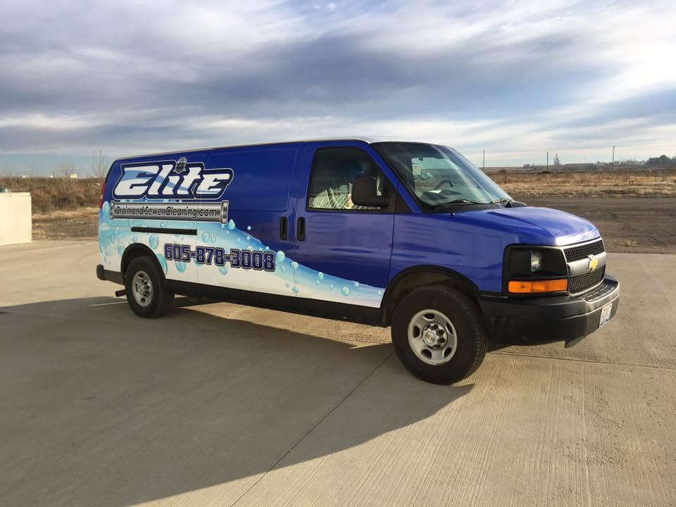 Elite Drain and Sewer Cleanings service van